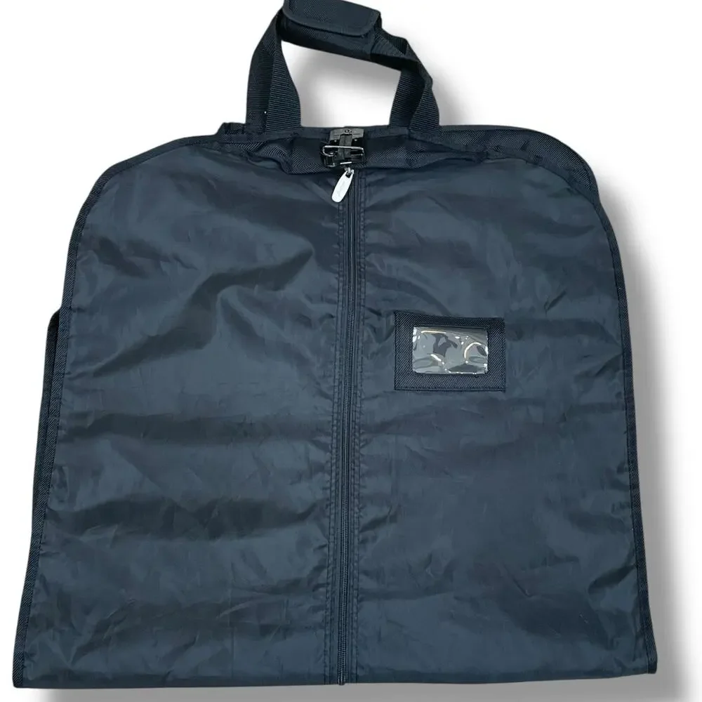 WallyBags Deluxe Travel Garment Bag Carry On 3 Pockets WallyLock Hanger Clamp ID